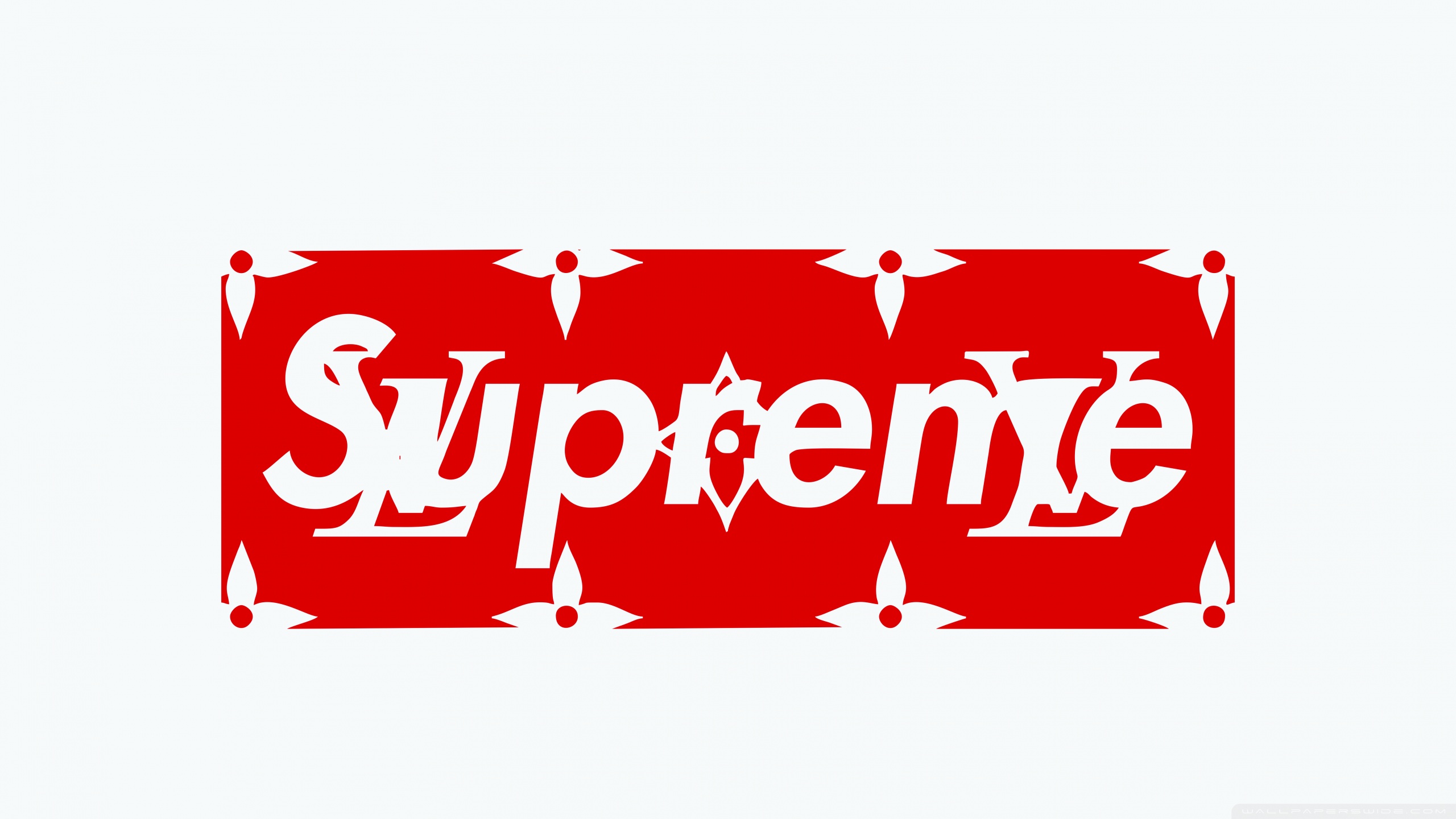 Red louis vuitton supreme HD wallpapers