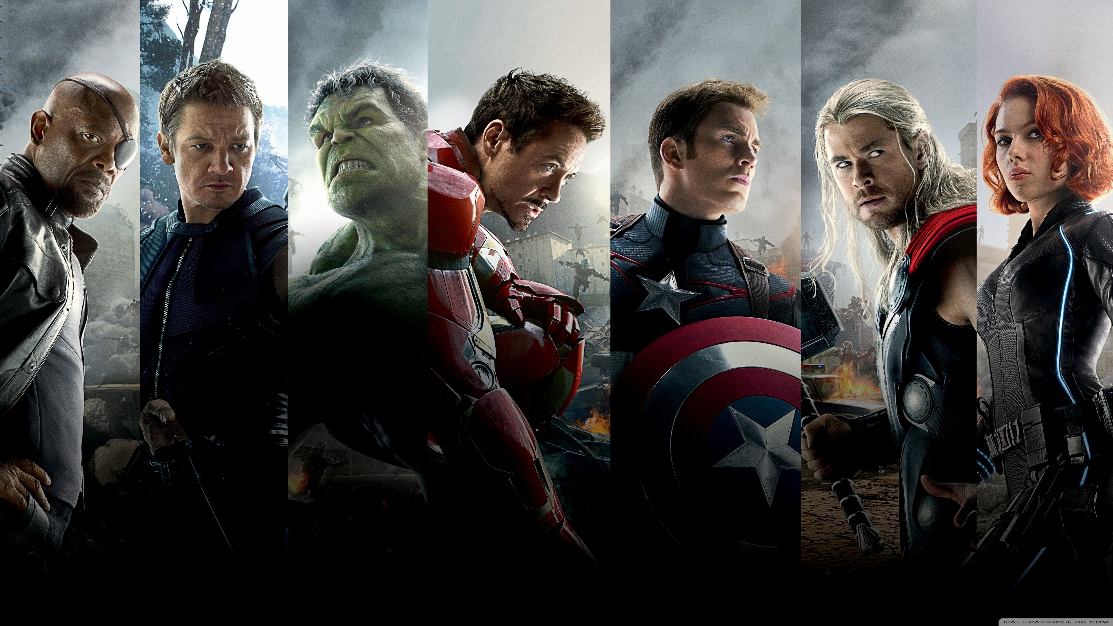 The Avengers Age of Ultron Team Ultra HD Desktop Background Wallpaper for :  Widescreen & UltraWide Desktop & Laptop : Multi Display, Dual Monitor :  Tablet : Smartphone