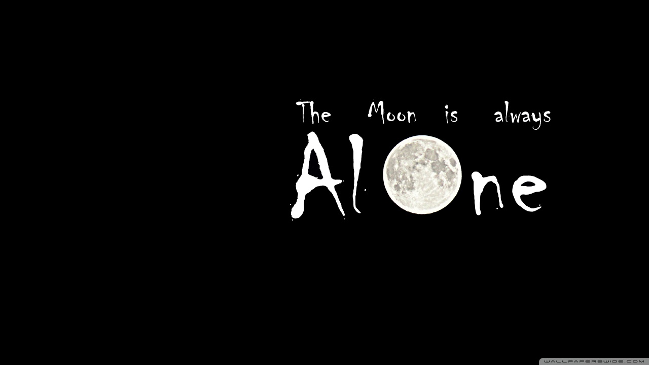 The Moon is Always Alone Ultra HD Desktop Background Wallpaper for ...