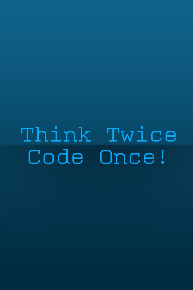 Download Think About Coding Wallpaper