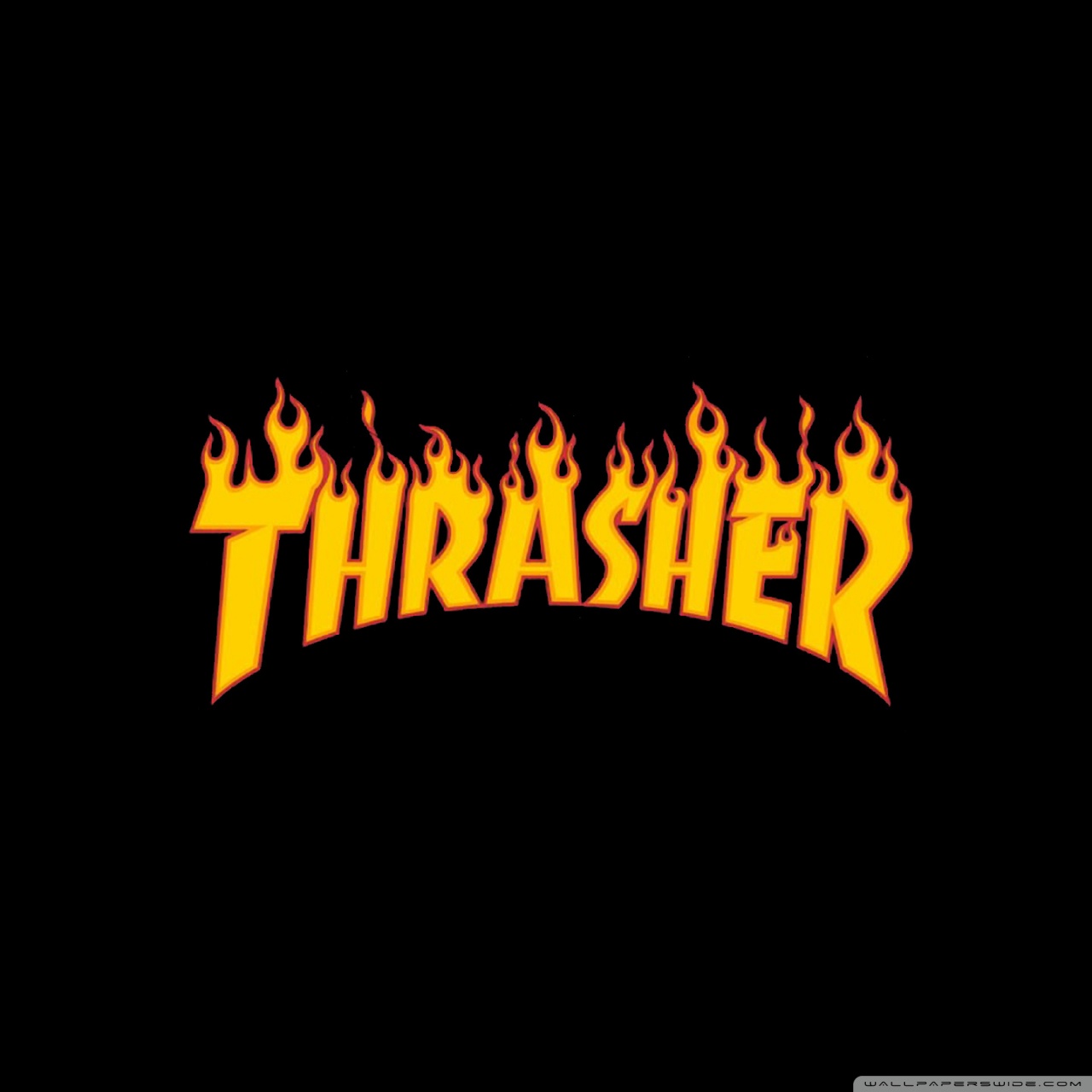 Thrasher Flaming Logo Ultra HD Desktop Background Wallpaper for ...