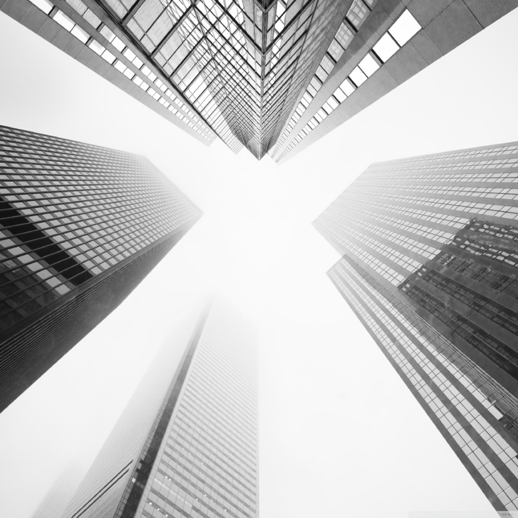 Toronto Skyscrapers Black and White ❤ 4K HD Desktop Wallpaper for