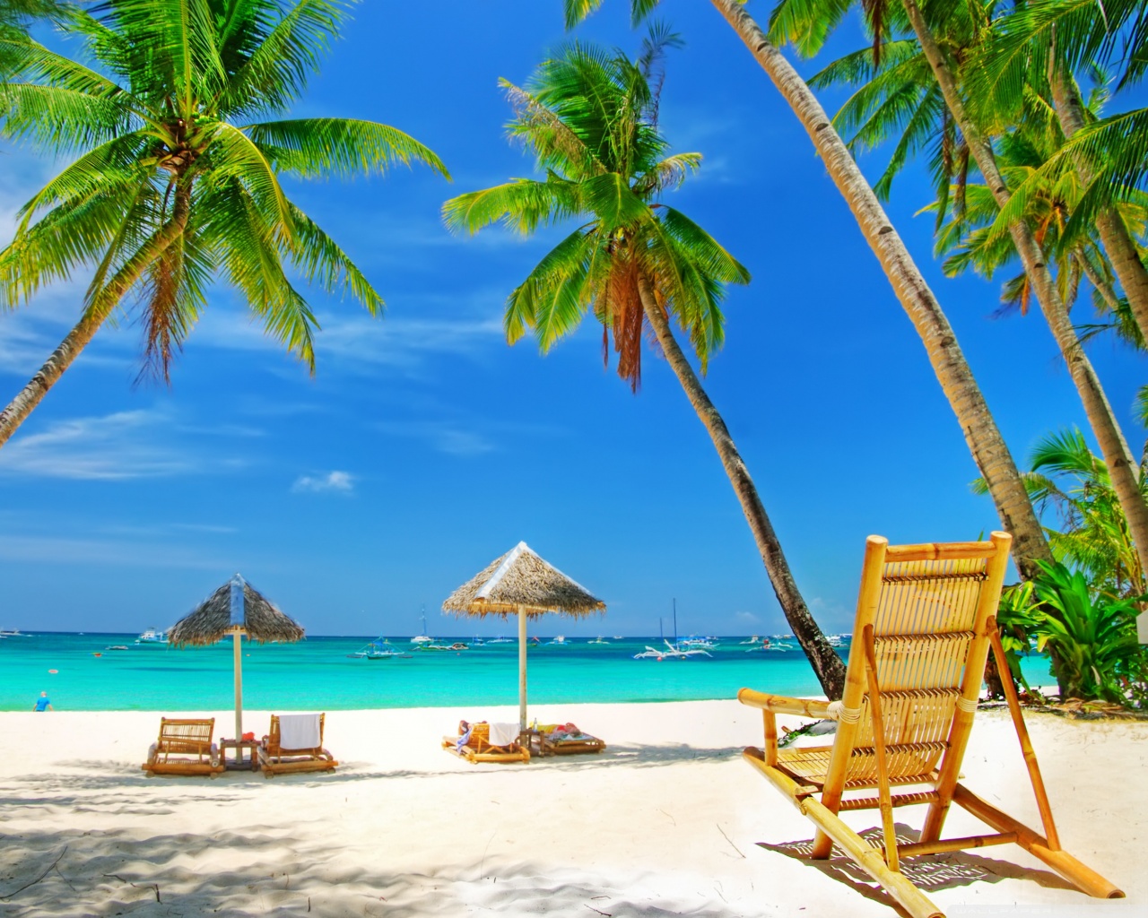 Tropical Paradise Beach Ultra HD Desktop Background Wallpaper for 4K ...