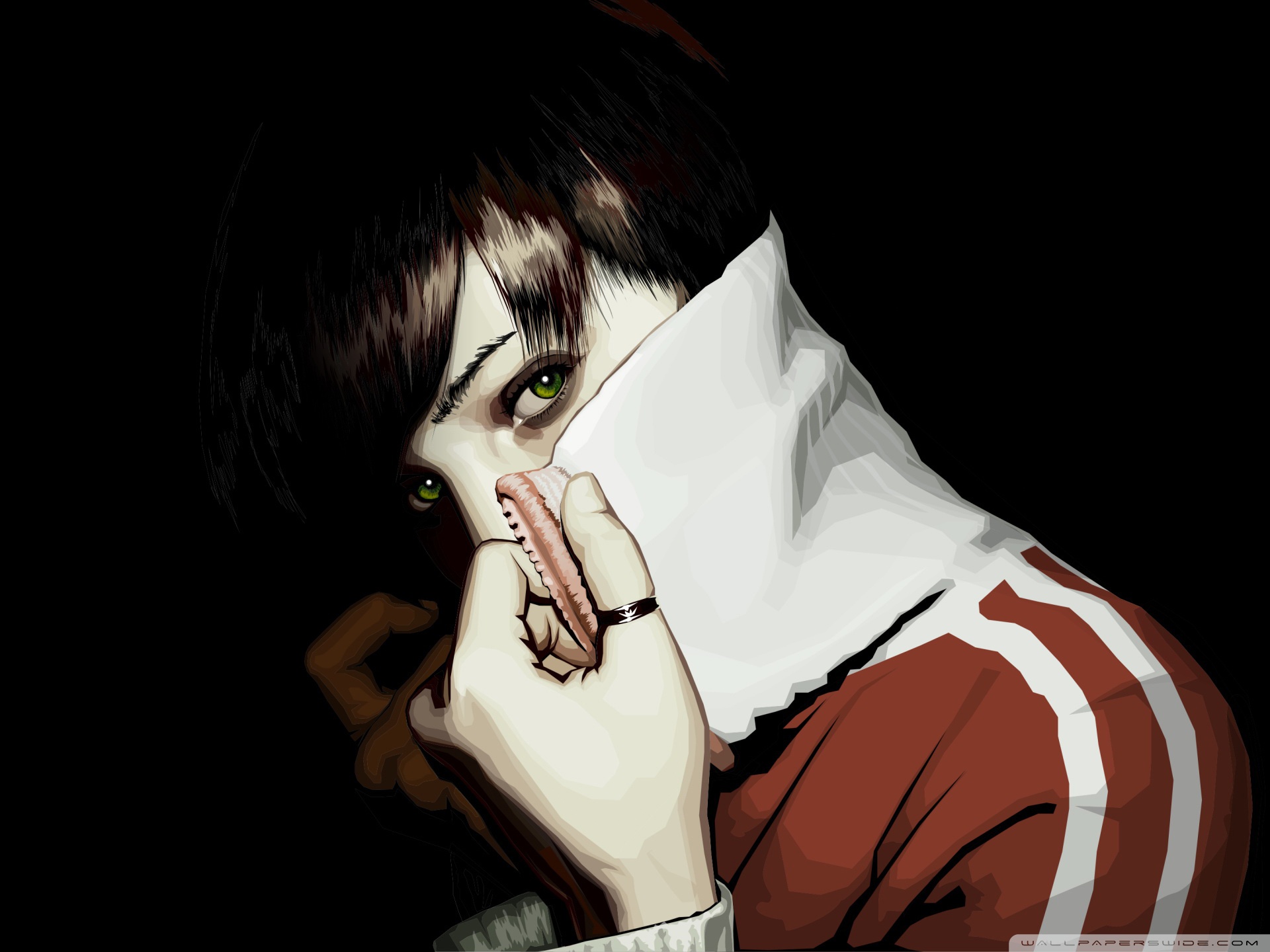 Hide Face Girl Wallpaper With Black Background Wallpaper Download  MobCup