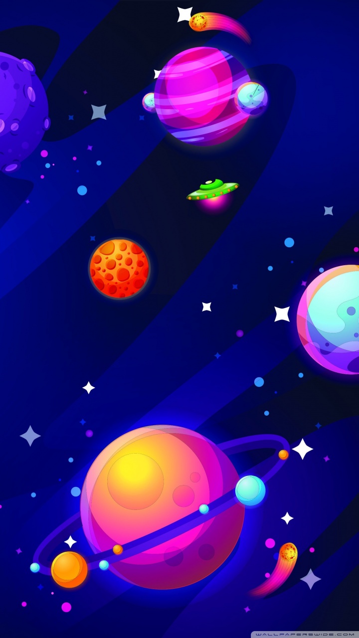 UFOs, Planets Ultra HD Desktop Background Wallpaper for & Triple ...