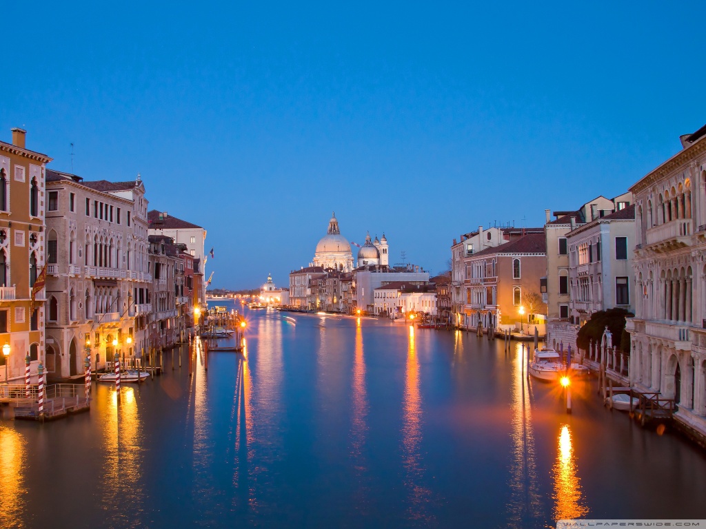 Venice At Night Ultra HD Desktop Background Wallpaper for 4K UHD TV ...