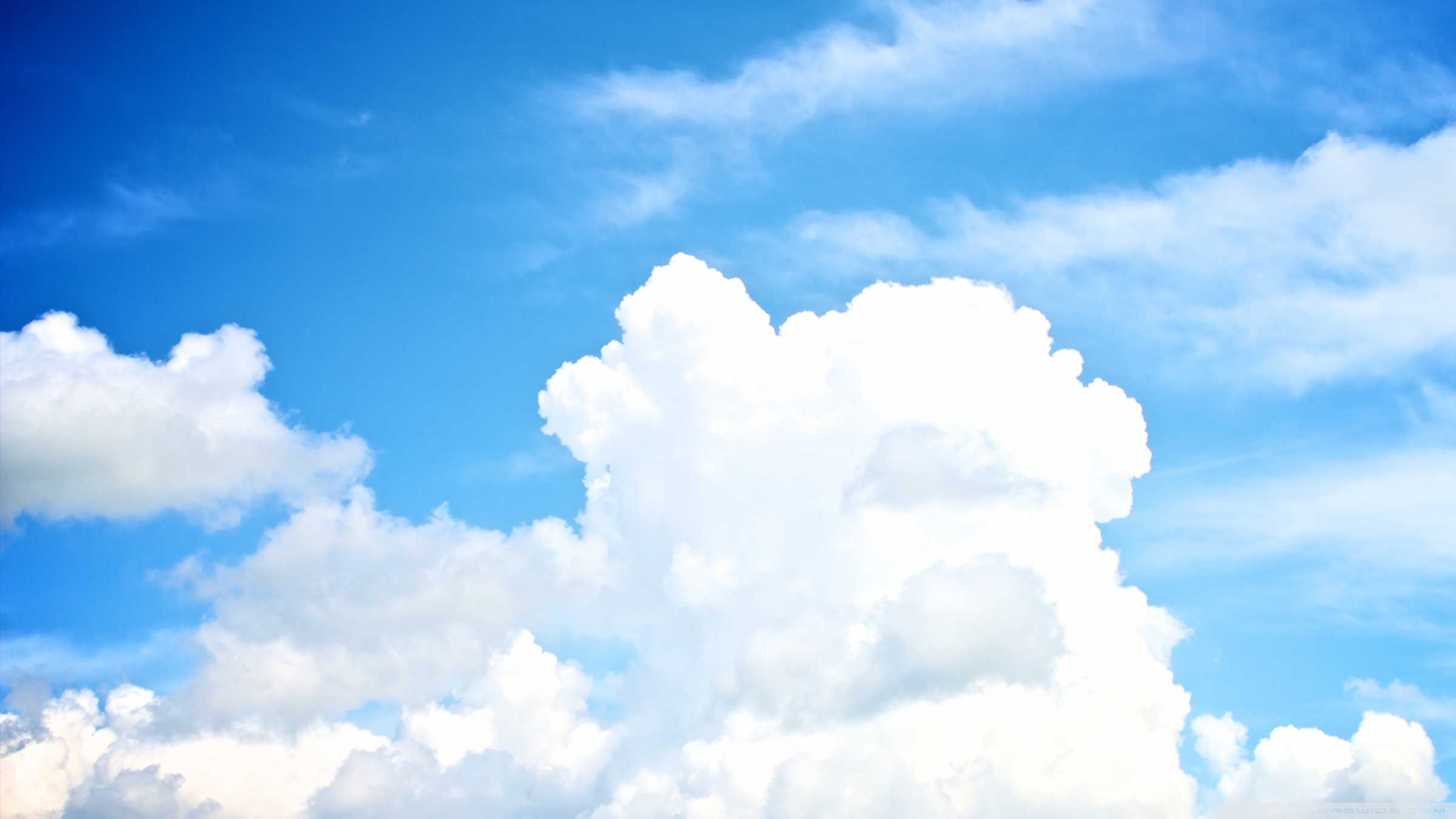 White Clouds In The Sky Ultra HD Desktop Background Wallpaper for 4K UHD TV  : Tablet : Smartphone