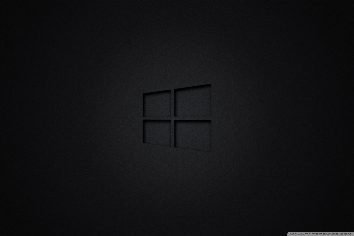 windows logo wallpaper black