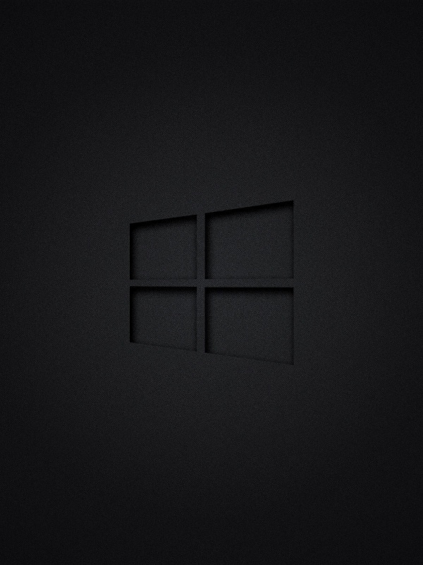 windows logo wallpaper black